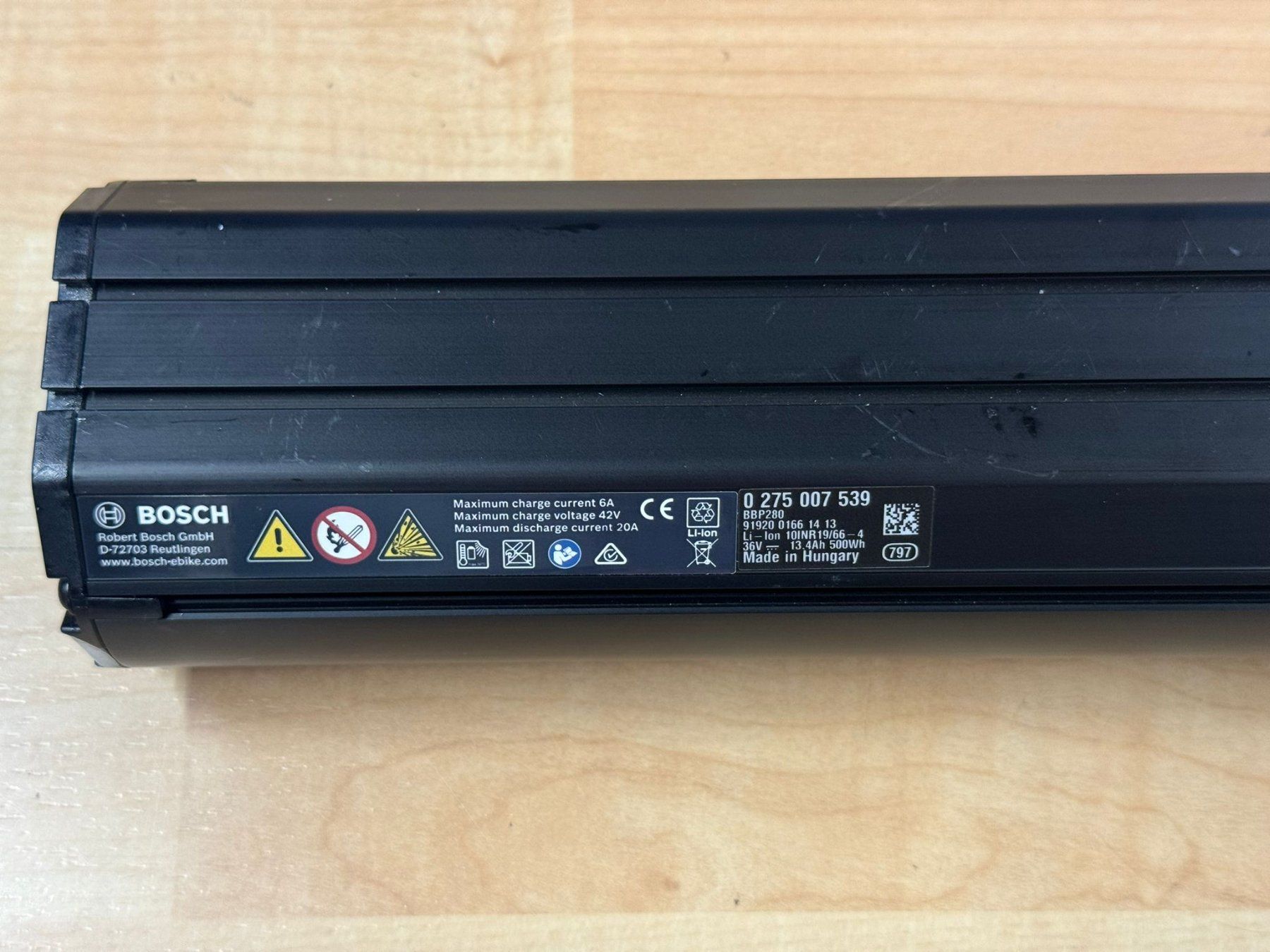 Bosch Batterie: Bosch Powertube 500 Horizontal – Usato da Aristau venduto da SwissVolts_Akkus 1