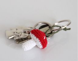 GLÜCKSPILZ: Schlüsselanhänger - handgemacht NEU