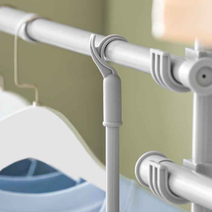 Garderobe: Teleskop Kleiderstange Kleiderstangen Regalsystem Hellgrau – Neu und originalverpackt aus Kreuzlingen von DealBlitz 4