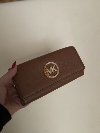 Porte monnaie Michael Kors cuir brun