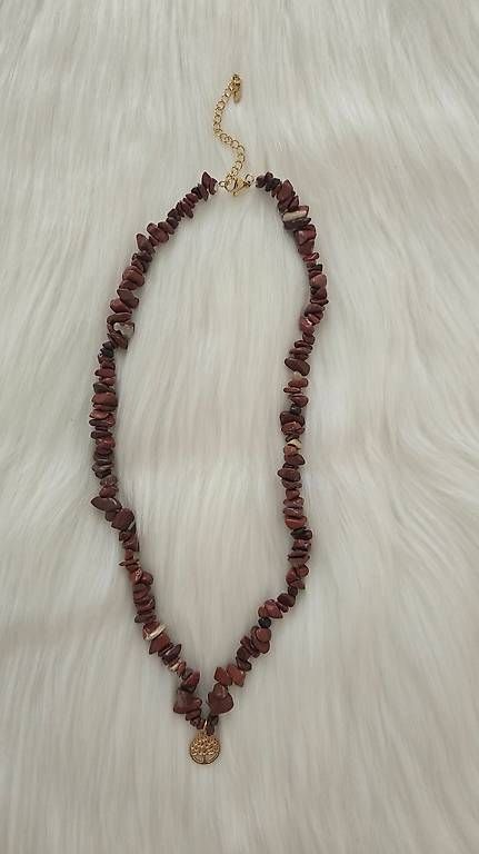 Catenine: Collier jaspe rouge arbre de vie – Usato da Cheseaux-Lausanne venduto da Ana_Gandarinho