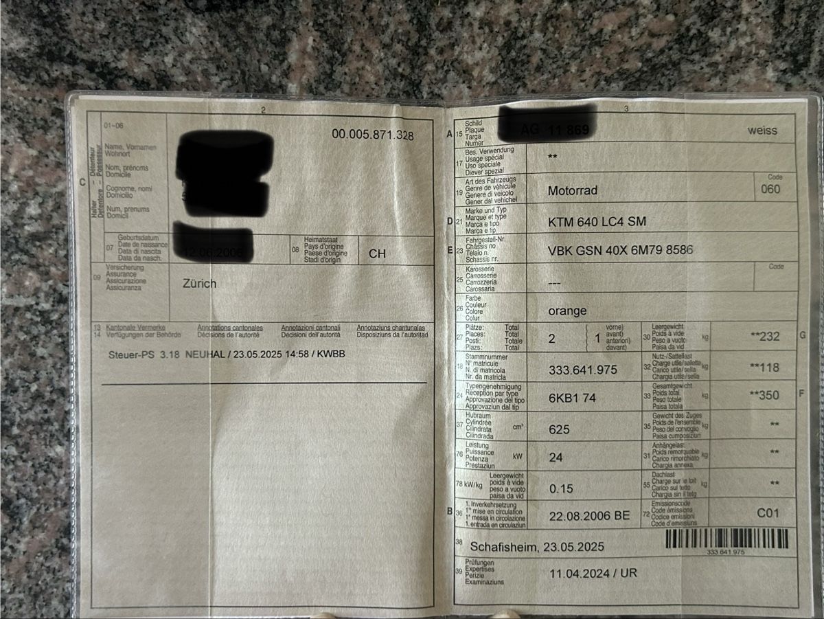 KTM Route: KTM 640 LC4 SM  – D'occasion à Boniswil par den_5bcy 9