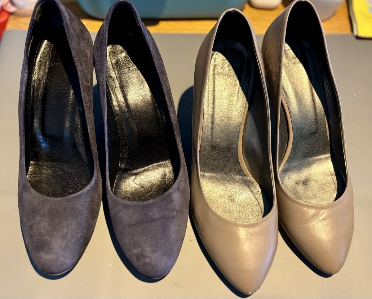 Navyboot Scarpe da donna: Elegant Navyboot Leather & Suede Heels - Step into Style – Usato da Zürich venduto da O.Bond 3