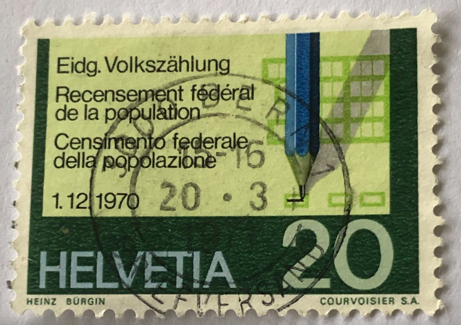 Alle Briefmarken: Nr.488 mit Stempel Bern – Gebraucht aus Aarau von Billa007