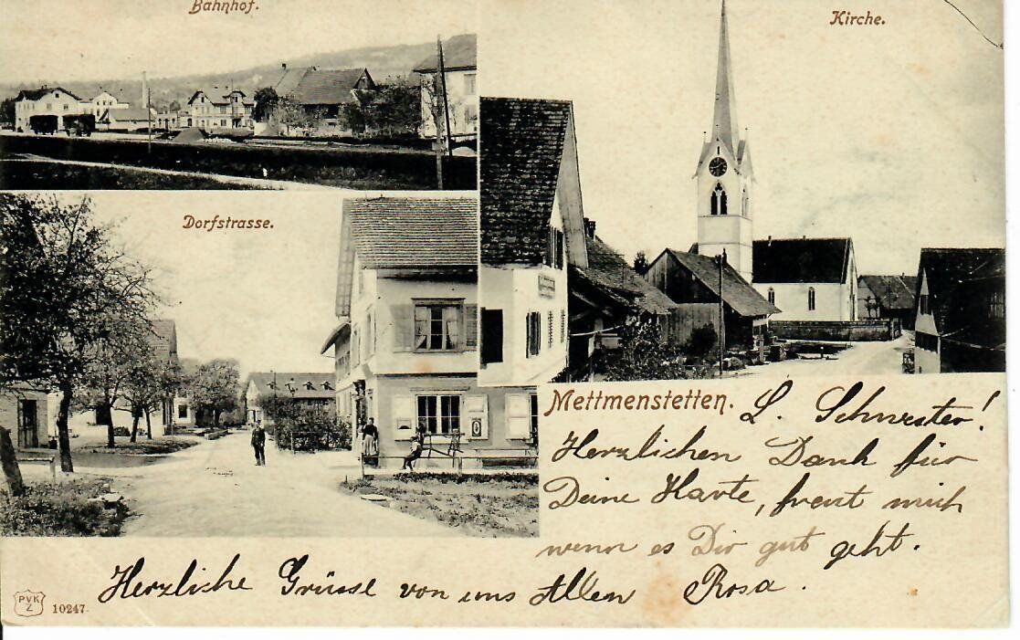 Cartoline postali: Mettmenstetten 1903 – Usato da Hochdorf venduto da Ziegel-16