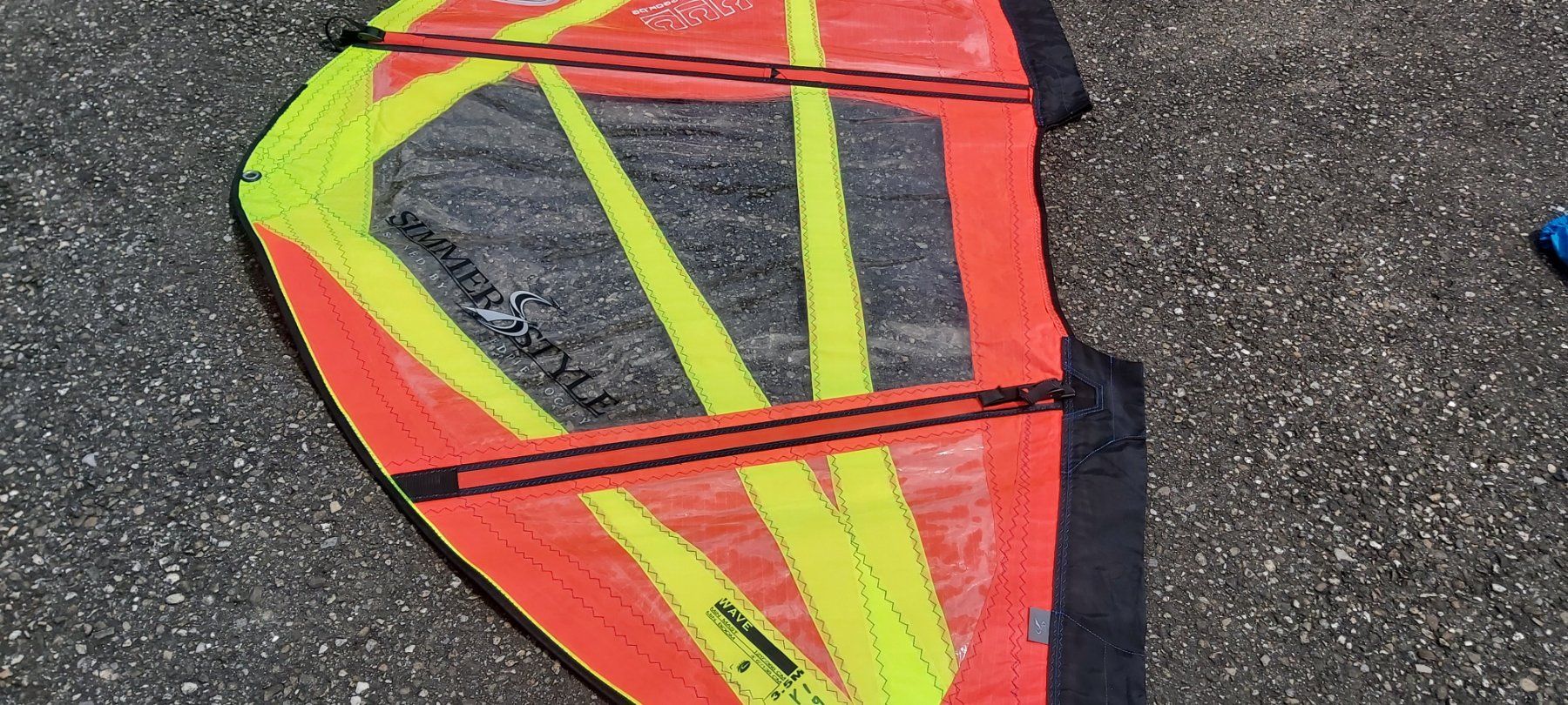Surf: Simmerstyle Windsurfsegel 3.5 m2 – Usato da Uffikon venduto da san123day 1