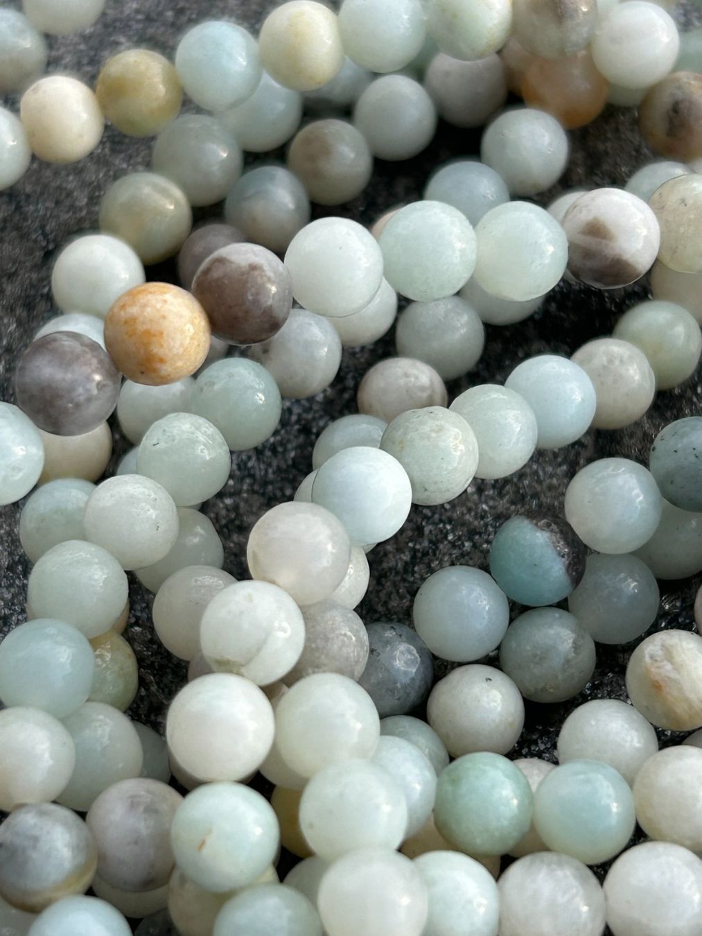 Pierres précieuses: Strang echte amazonite multicolor Kugeln / Stone beads 6 mm – Neuf avec emballage d'origine à Niederrohrdorf par Ytobi 1