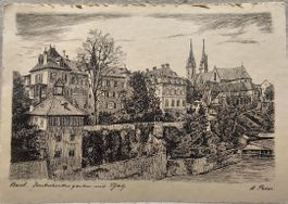 BASEL  -  Deutschrittergarten  mit  Pfalz