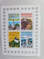 1987 Sonderblock Frankatur postfr. Tourismus Schweiz Marke