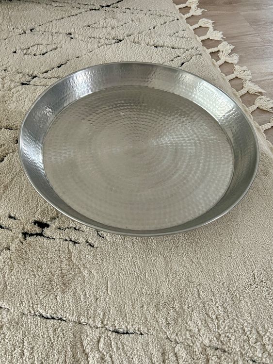TsoLay Goldfarbenes Tablett Aus Zinklegierung – Luxuriöses Servierblech, 27 X 18 X 8 Cm, Für Kuchen & Snacks