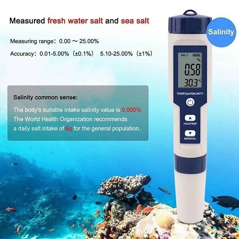 Misurare: Portofrei Digital PH TDS EC Messgerät 5in1 Wassertester – Usato da Kirchdorf AG venduto da suntory010 5