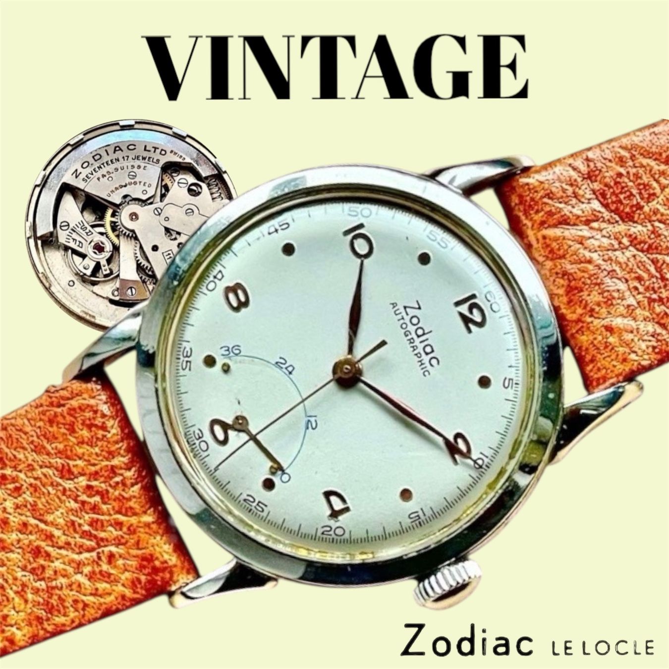 Zodiac Orologi: Zodiac Swiss Vintage Uhr – Usato da lyss venduto da Uhrenparadies
