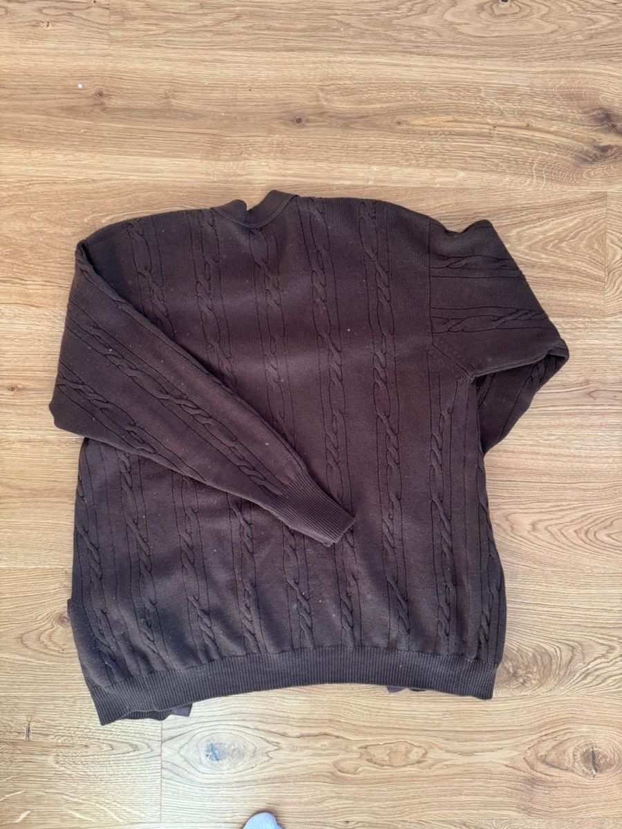 Maglioni & Felpe: Merino Wool Strickjacke Cardigan Braun – Nuovo (secondo la descrizione) da Zollikon venduto da alessandra2m 3