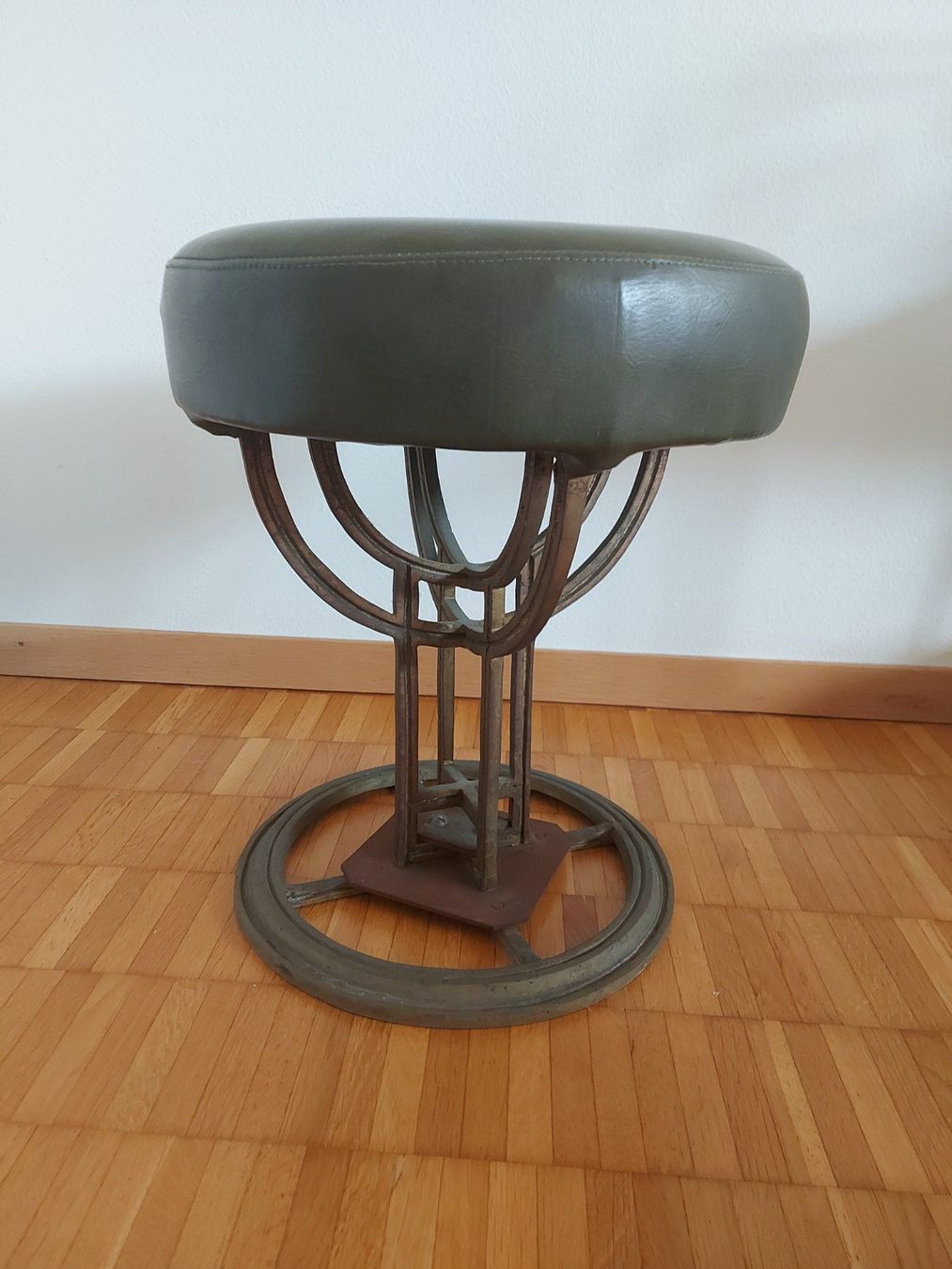 Sgabelli: Clubhocker /  Barhocker   Messing & Leder  1982  Vintage – Usato da Zürich venduto da Daniel517 2