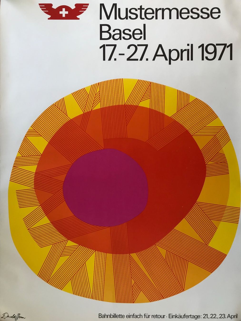 Foto & Immagini: Plakat Schweizer Mustermesse Basel Original 1971 – Usato da Olten venduto da anton875 1