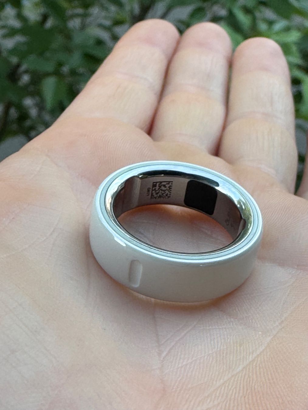 Oura Anelli: Oura Ring Generation 4, Keramik weiss (Cloud), Grösse 10 – Usato da Zürich venduto da tinahovestadt