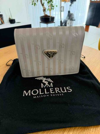 Handtasche Maison Mollerus beige neuwertiger Zustand