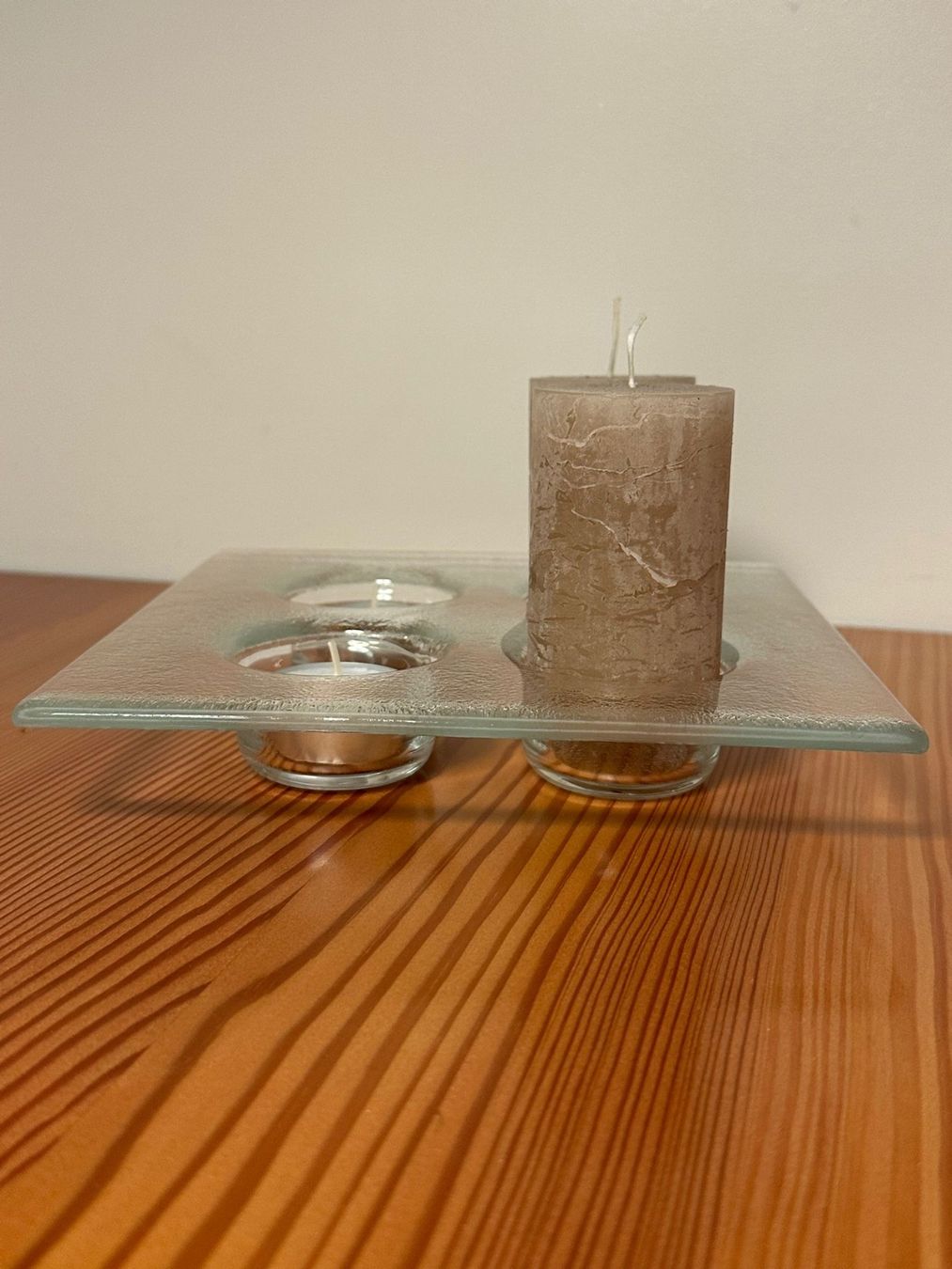 Portacandele: Glas Kerzenteller / quadratisch / 4-teilig – Nuovo (secondo la descrizione) da Zürich venduto da jimmy_12 2