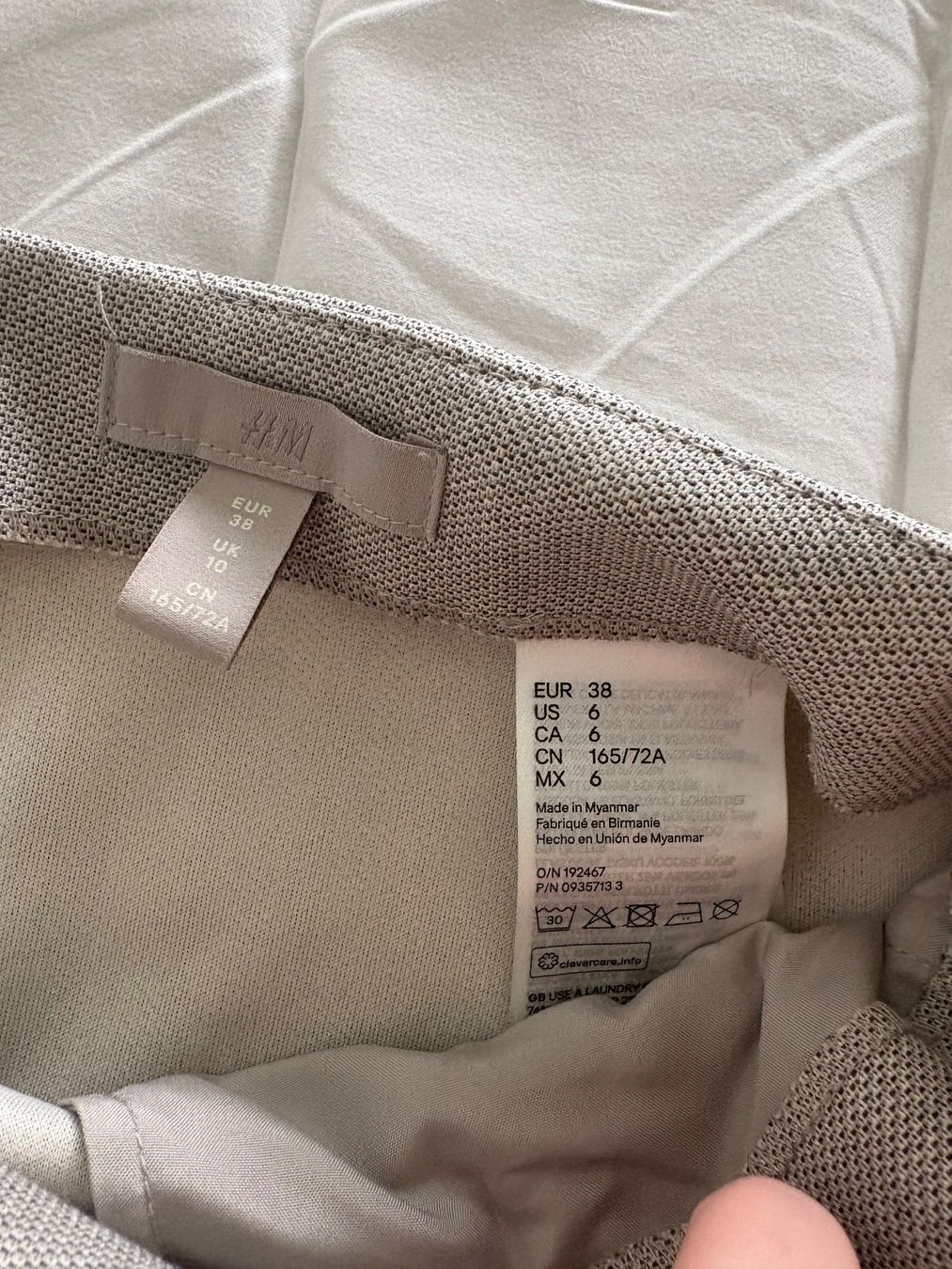H&M Röcke: H&M Rock, grau-beige, Goldknöpfe - Gr. 38 – Gebraucht aus Rümlang von Jenni.21 2