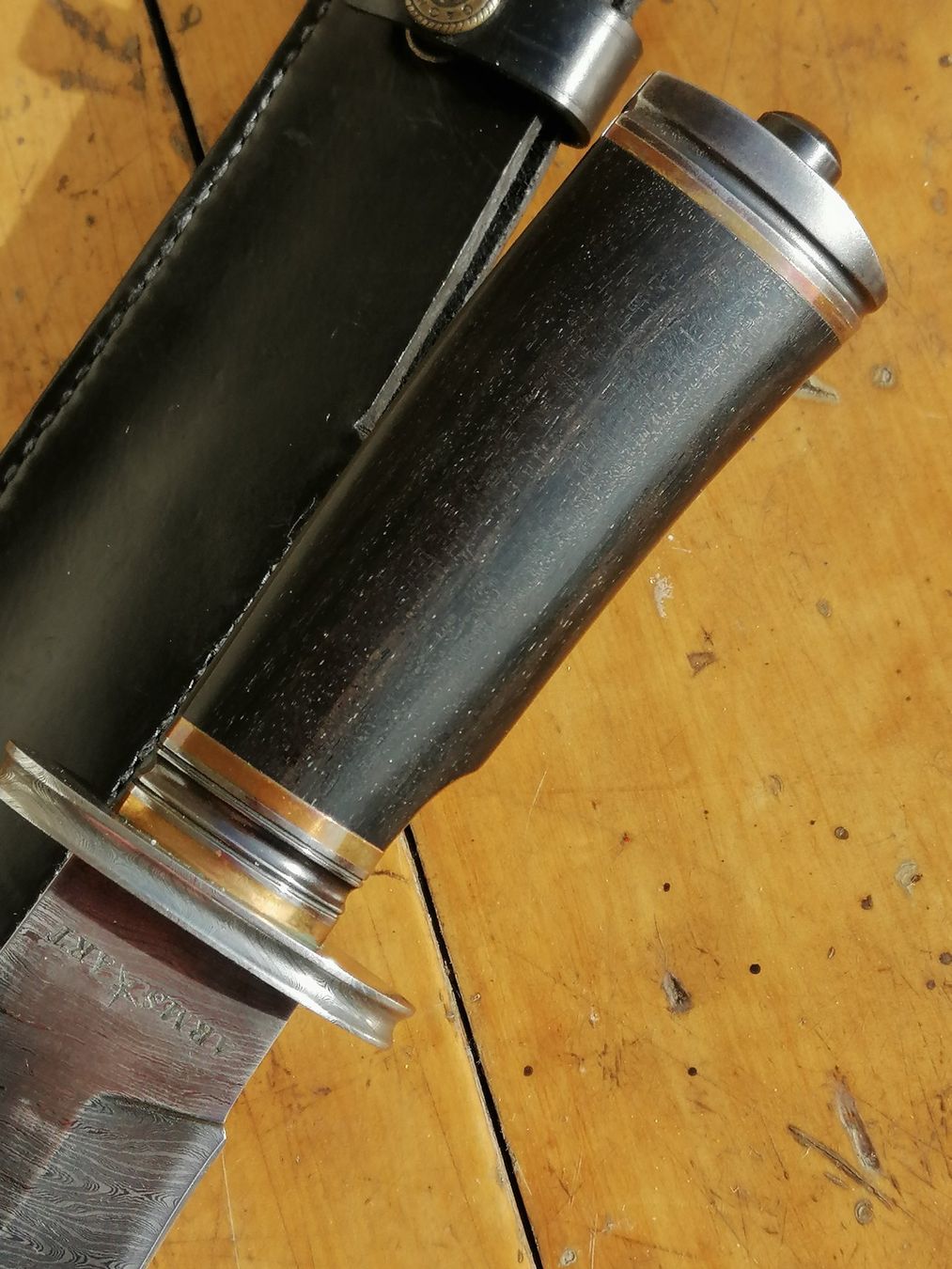 Besteck: BOWIE KNIVE , PFAUENAUG DAMAST ,39 CM. – Neu (gemäss Beschreibung) aus Maschwanden von OliverM05 6
