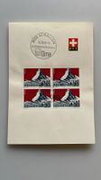 4er Bogen Helvetia Matterhorn 1965 30Rp. Olma Poststempel