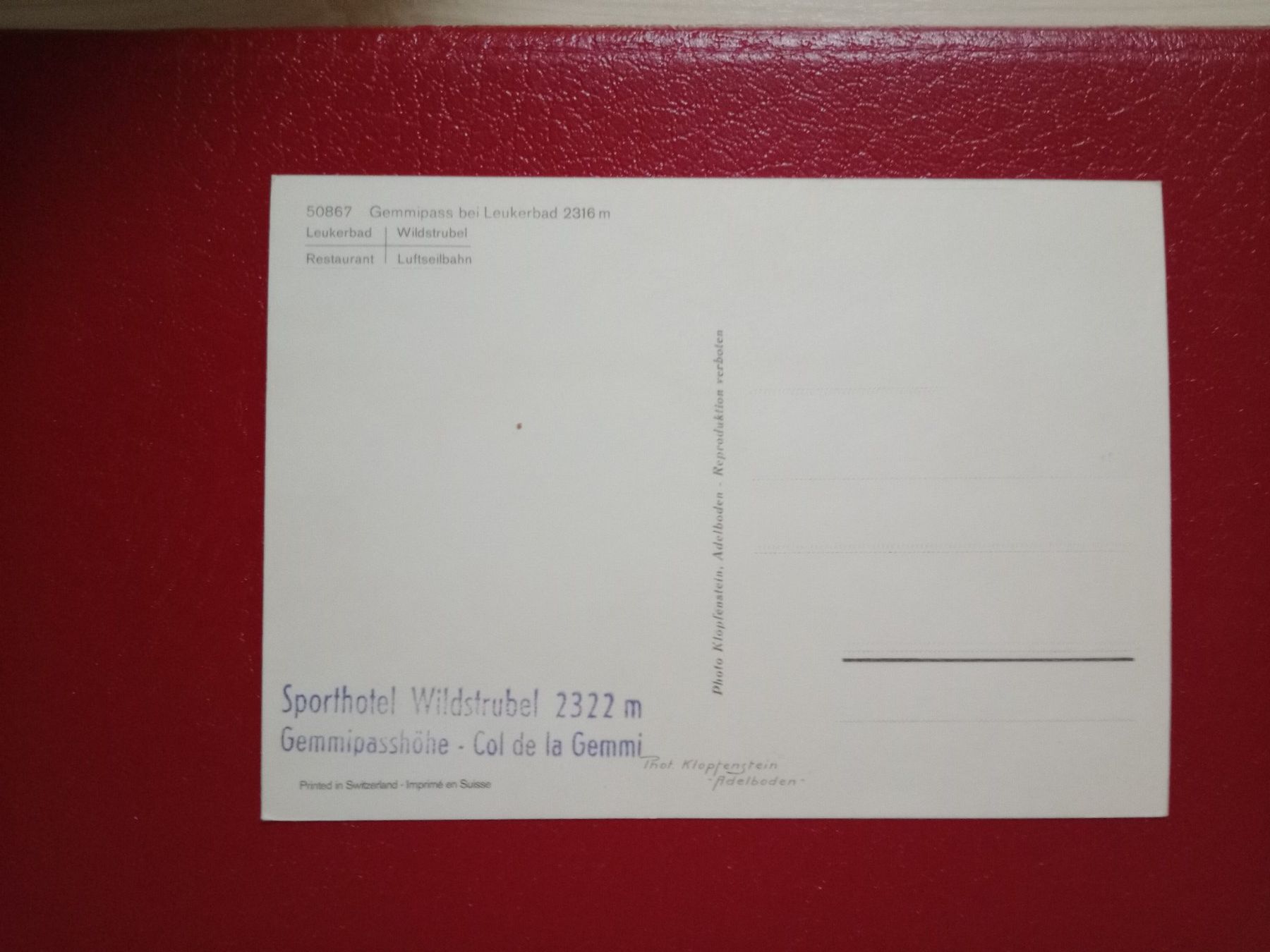 Cartoline postali: Gemmipass Wallis Bern mehrbildrig Stempel – Usato da Küttigen venduto da Melisch1000 1
