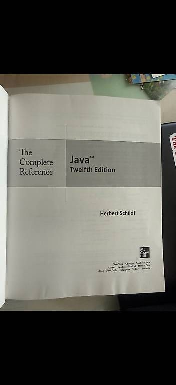 Bücher: Java - The Complete Reference Twelfth Edition – Gebraucht aus Zürich von leti_ 2