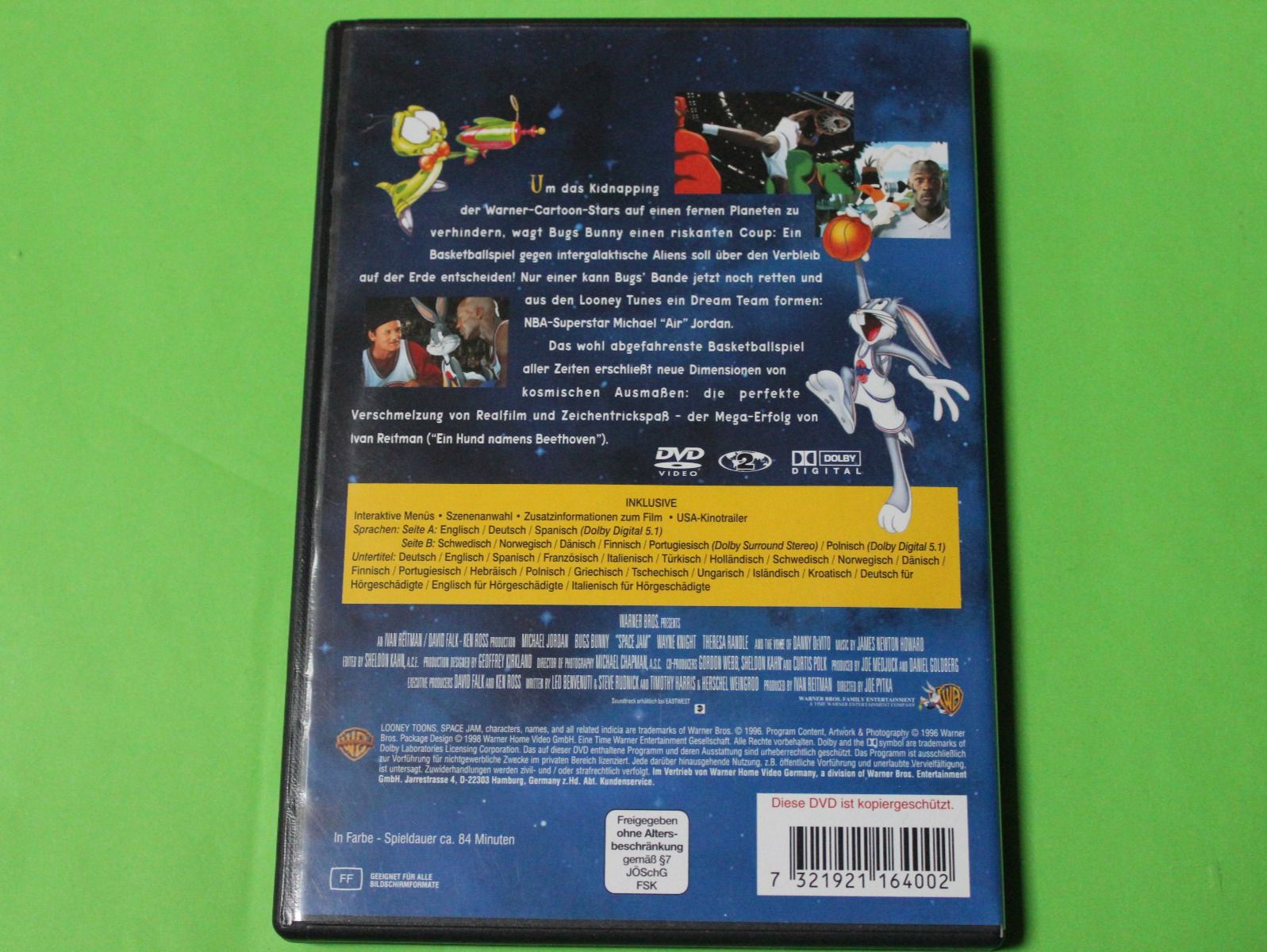 Tutti i DVDs: SPACE JAM 1996 DVD (Bugs Bunny, Michael Jordan) – Usato da Tübach venduto da JamesStone 2
