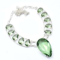 Peridot Handmade Big Necklace Jewelry 43 Gms