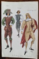 Margarete Rogeler, Kostümbildnerin - Konvolut 17 Aquarelle