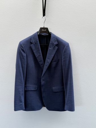 Paul Kehl Anzug, Gr. 50, Slim Fit, blau, Schurwolle Stretch