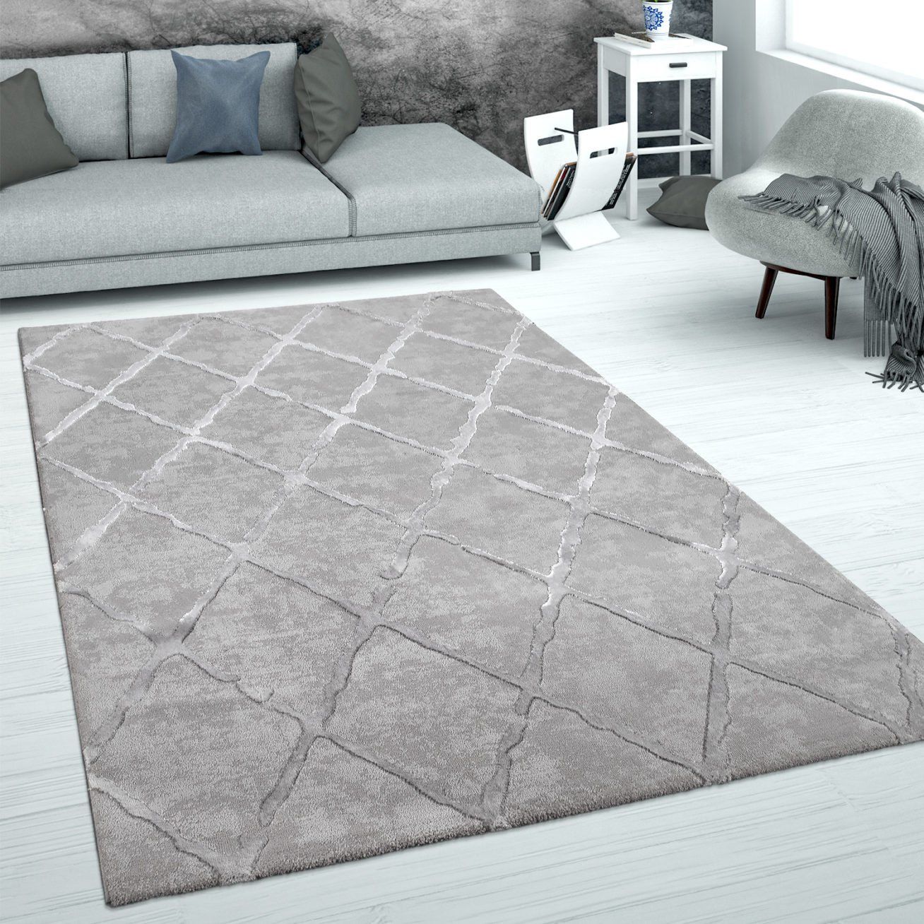Tappeti: XXL Teppich Modern Wohnzimmer Grau NEU – Nuovo e nell'imballaggio originale da Bern venduto da MIR-IAM