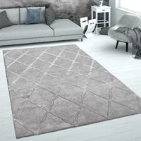 XXL Teppich Modern Wohnzimmer Grau NEU