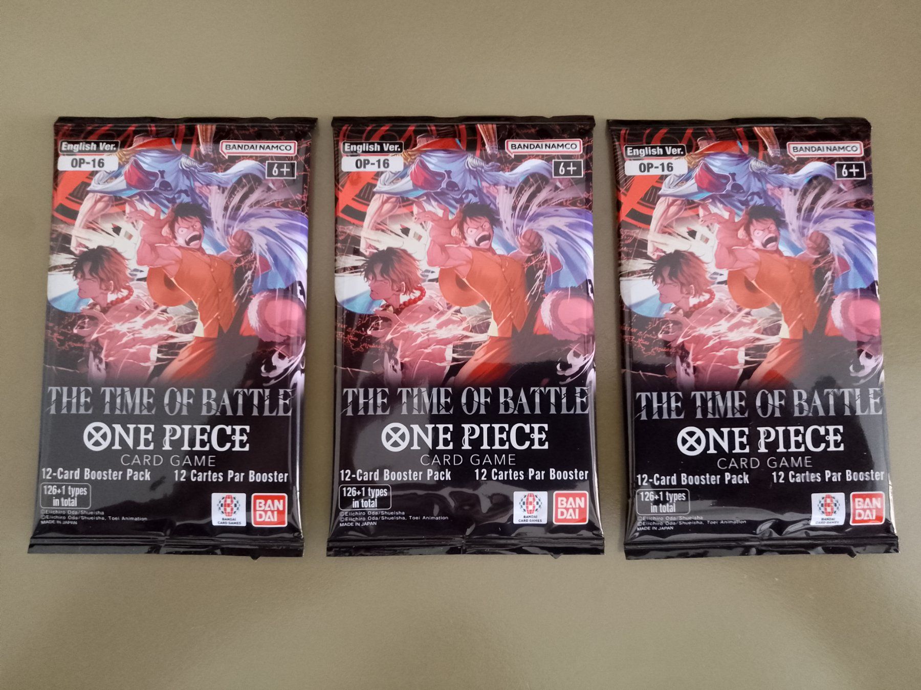 Bandai Sammelbilder & Trading cards: One Piece 3x Booster Pack OP16 Englisch – Neu und originalverpackt aus Jona von Stack