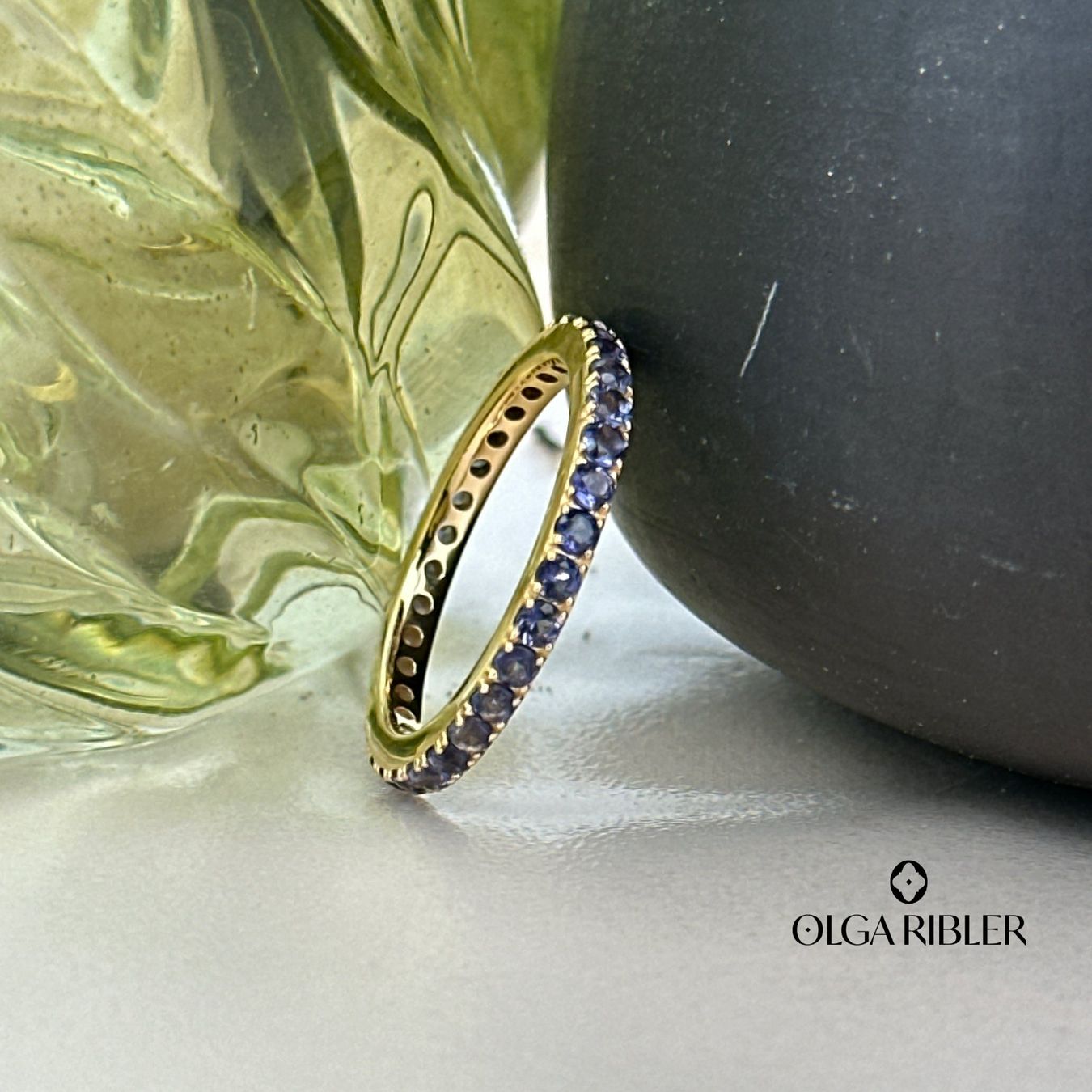 Olga Ribler Anelli: Memory Ring mit Iolith – Sterling Silber Gr 59 – Nuovo (secondo la descrizione) da Luzern venduto da Schmuckoutlet 5