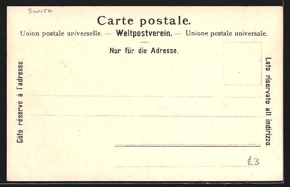 Ansichtskarten: AK Meyringen, Postgasse mit Plattenstock – Gebraucht aus Berlin von bartko-reher 1
