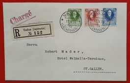 Liechtenstein 1926 - Serie Fürsten Johann II , R-Brief
