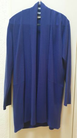 Warmer Cardigan in strahlendem Blau - Grösse L