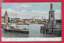 LINDAU IM BODENSEE, HAFENAUSFAHRT, 24.7.1906