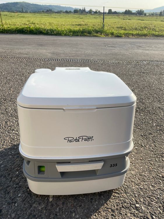 Freizeit - Wittke Stoffhocker grau für Thetford Porta Potti 335 mit Polster
