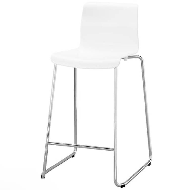 Hocker: 2 tabourets de bar IKEA GLENN  blanc/chromé – Neu und originalverpackt aus Pully von tat_x5cn 3