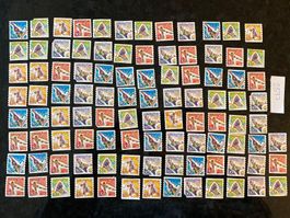 69.30Fr Frankaturware ungestempelt lot Sammlung 99x0.70Fr