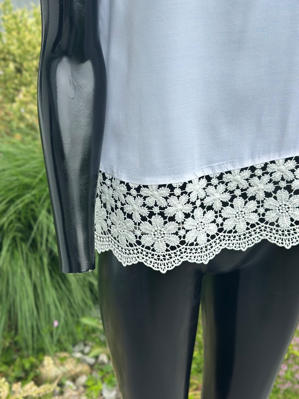 Zara Tops: Sommerliches Top mit Spitze, Weiss, Grösse 36, – Gebraucht aus Zufikon von Modestil365 3