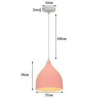 Lampe à suspension moderne  nordique Macaron en fer