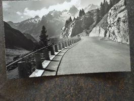 Postkarte Sustenstrasse Bergpanorama mit Stempel 29.VI.53