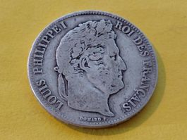 Frankreich 5 Francs "Louis Philippe I" 1838 B Silber