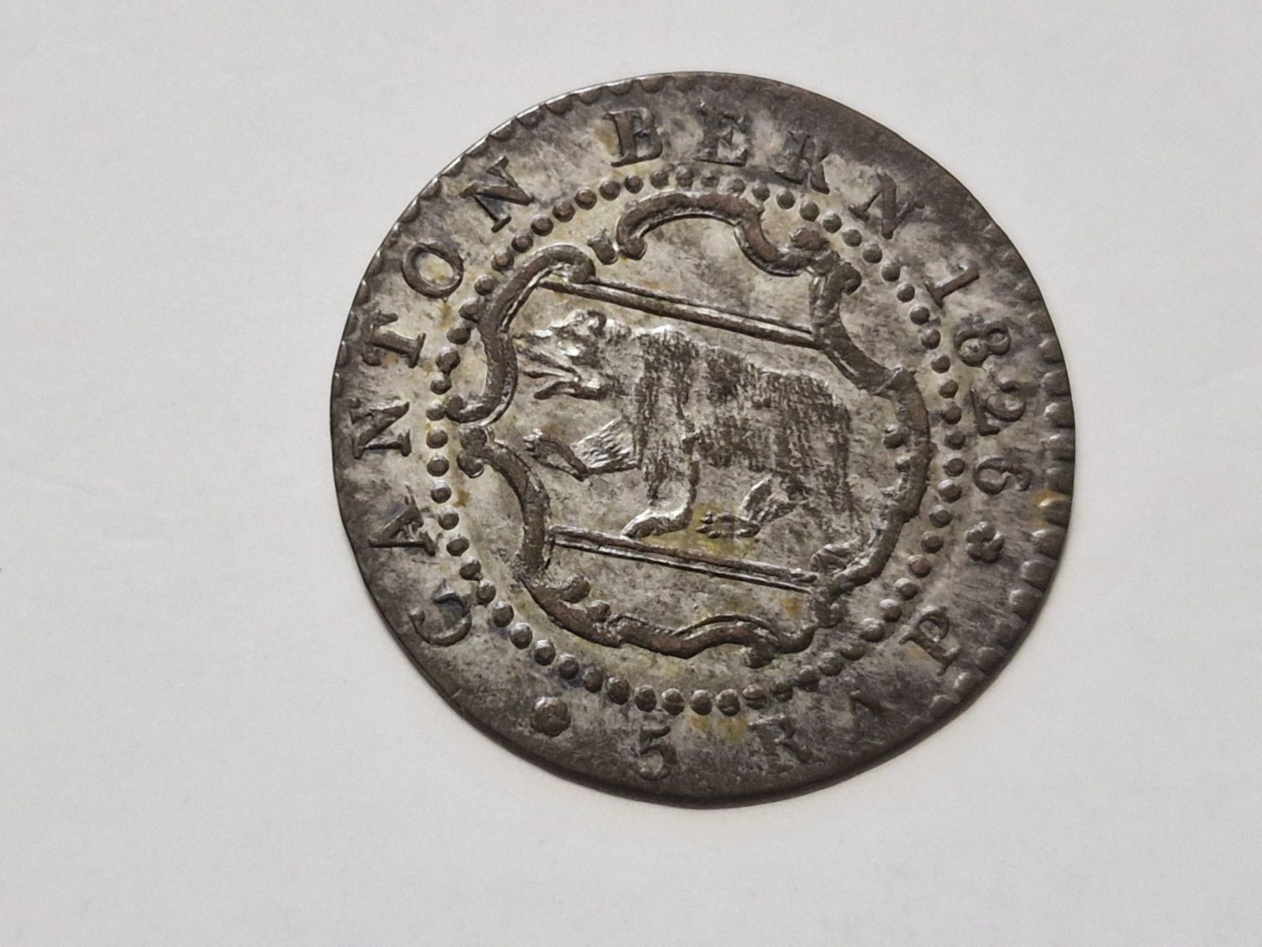 Tutti le monete: Kanton Bern 5- Rappen 1826 Vorzuglich. – Usato da Zürich venduto da Moreira01 1