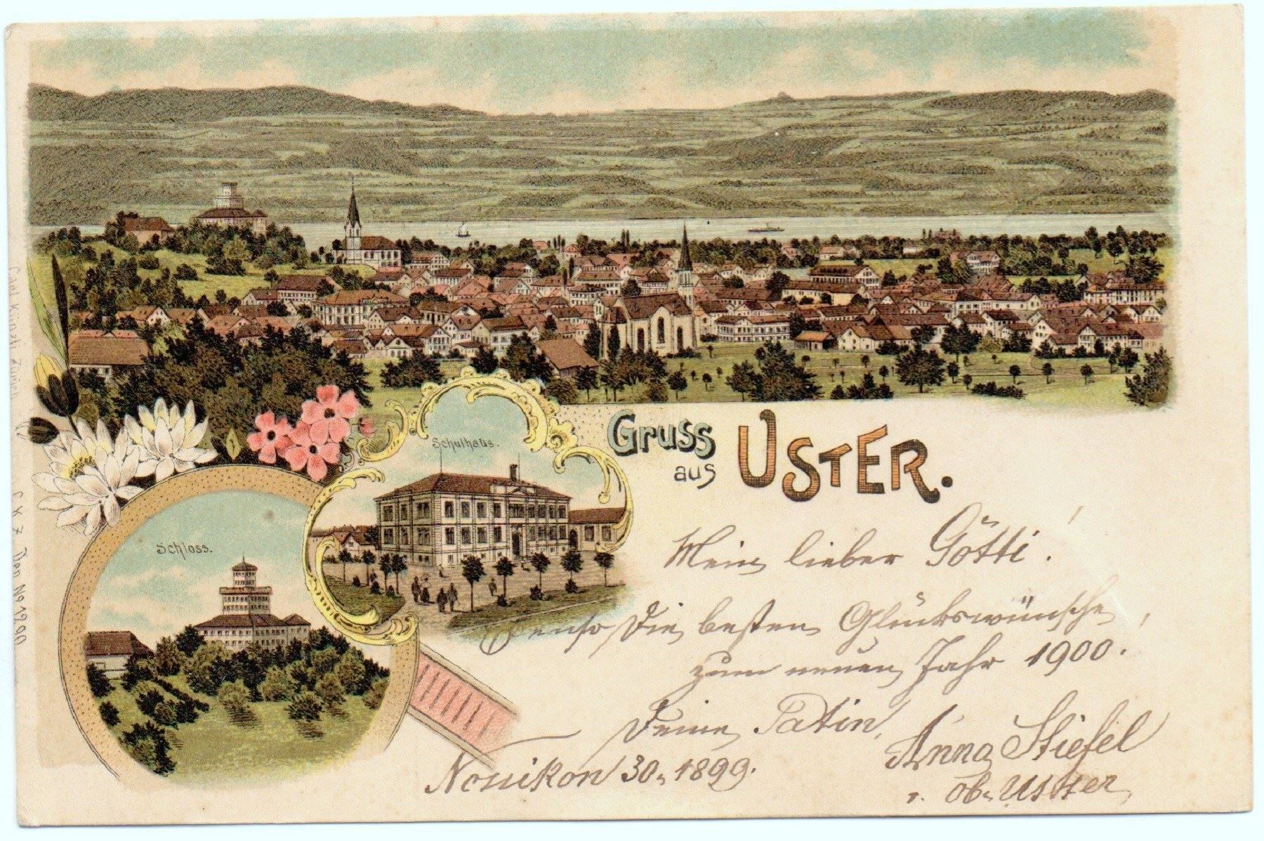 Cartes postales: LITHO Gruss aus USTER – D'occasion à Jona par philajona