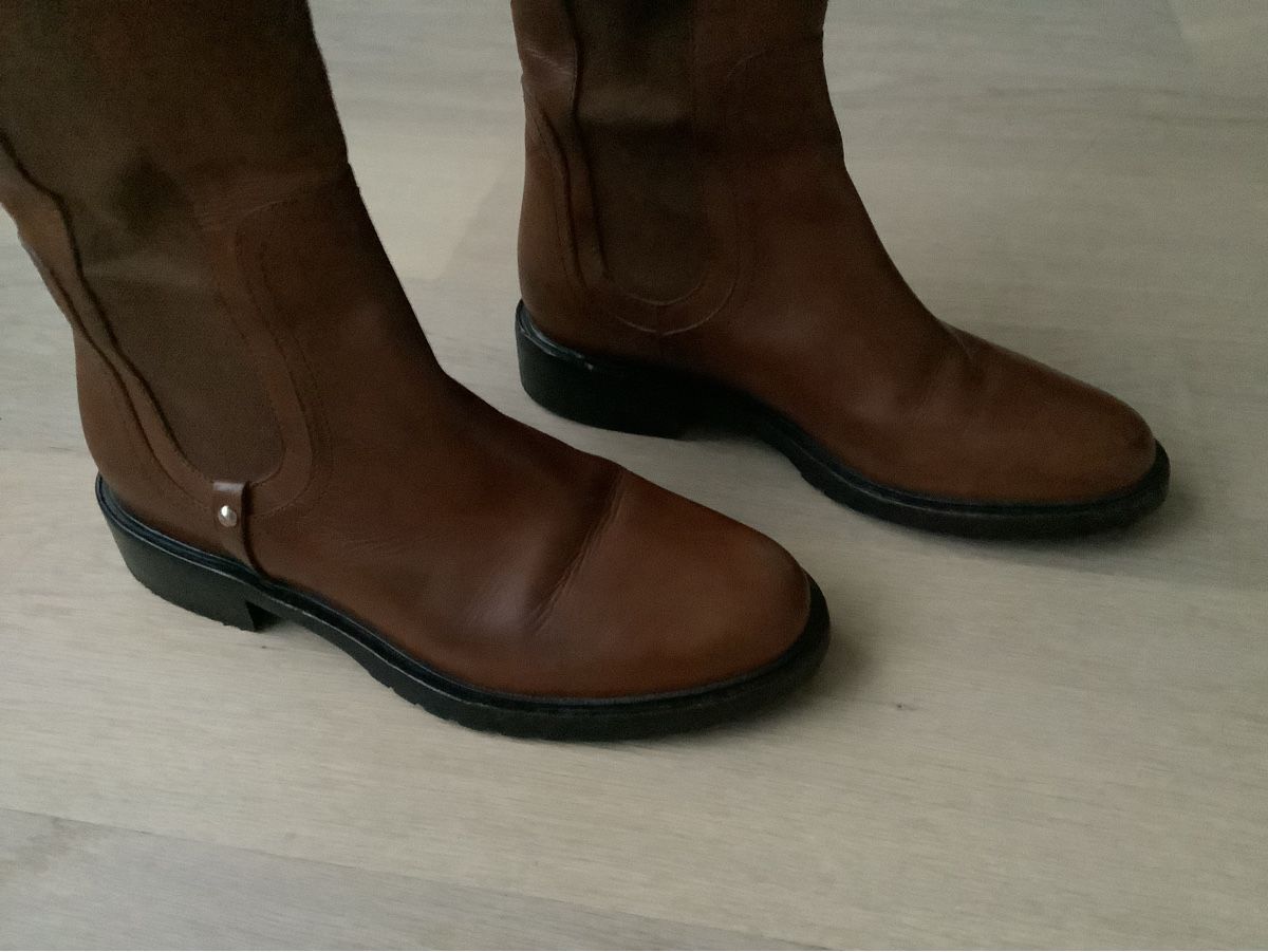 Navyboot Scarpe da donna: Lederstiefel, Navyboot, braun, Gr. 36 – Usato da Cham venduto da capalari 3