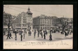 AK Genève, Place Bel-Air, 1905